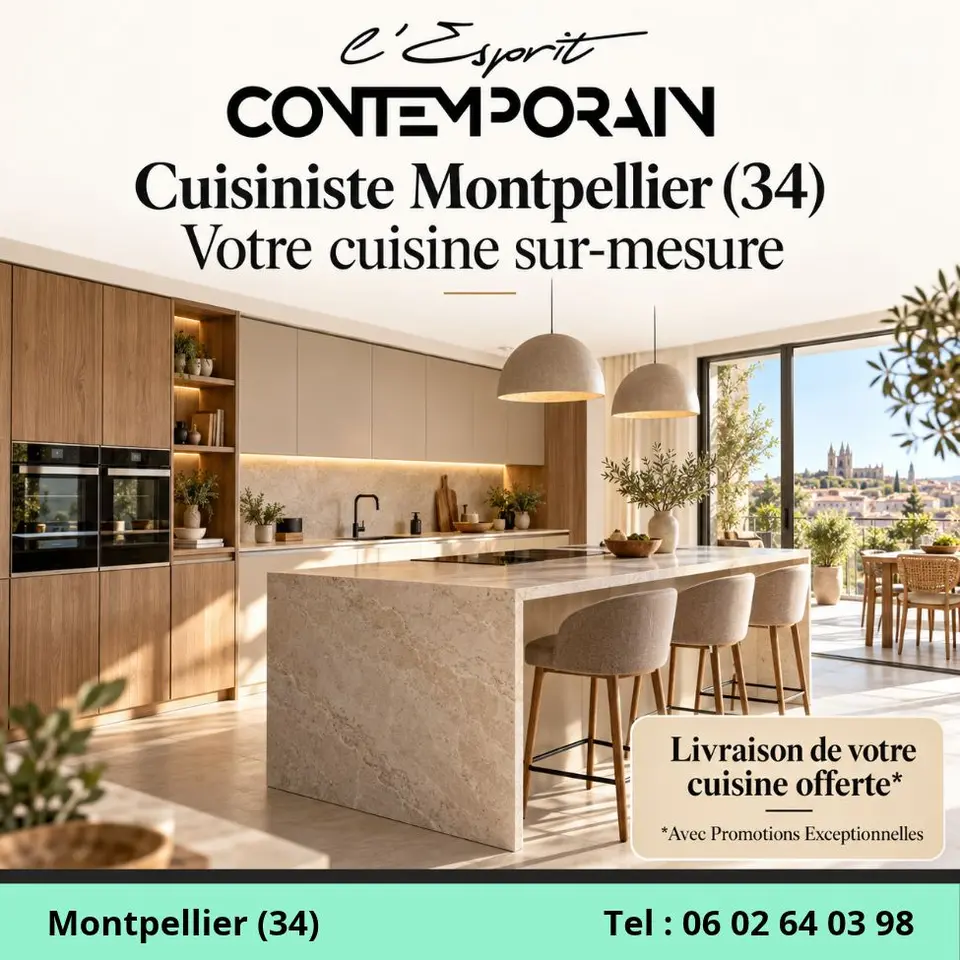 Cuisiniste Montpellier : 10 avantages de passer par un cuisiniste sur-mesure