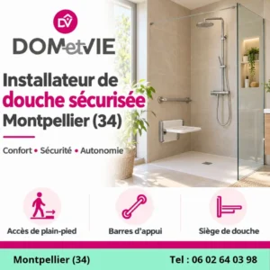 Installateur et Installation de Douche Sécurisée à Montpellier
