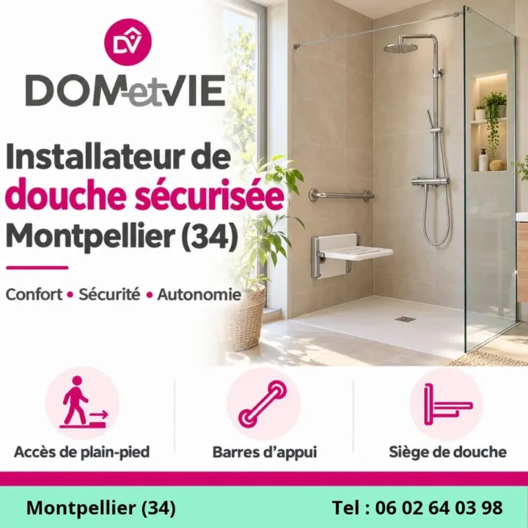Installateur et Installation de Douche Sécurisée à Montpellier