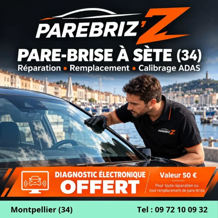 Pare-brise à Montpellier : Réparation, Remplacement et Devis Guide 2026