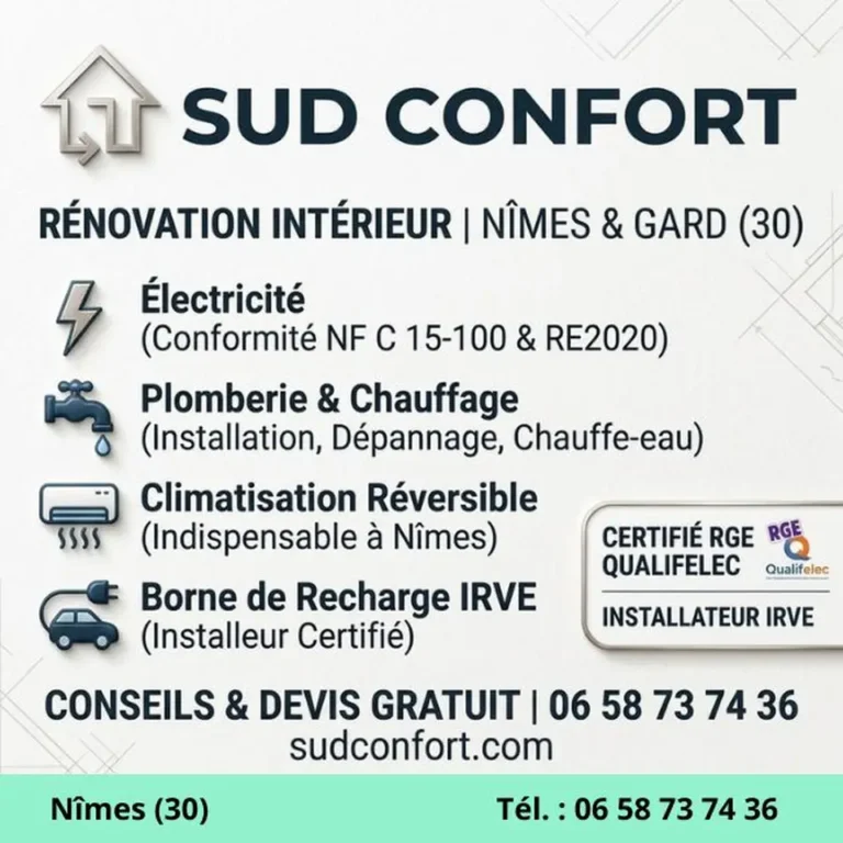 Rénovation intérieur d'une maison ancienne à Nîmes