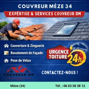 Urgence Toiture à Mèze (34) : Que faire en cas de fuite ou de sinistre ?